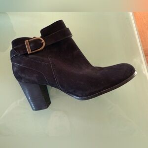 Cole Haan Black Suede Ankle Booties